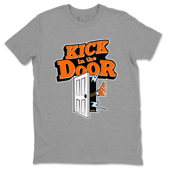 Crazy 8 Team Orange shirt to match jordans Kick In The Door sneaker tees Adidas Crazy 8 Team Orange SNRT Sneaker Release Tees Unisex Heather Grey 2 T-Shirt