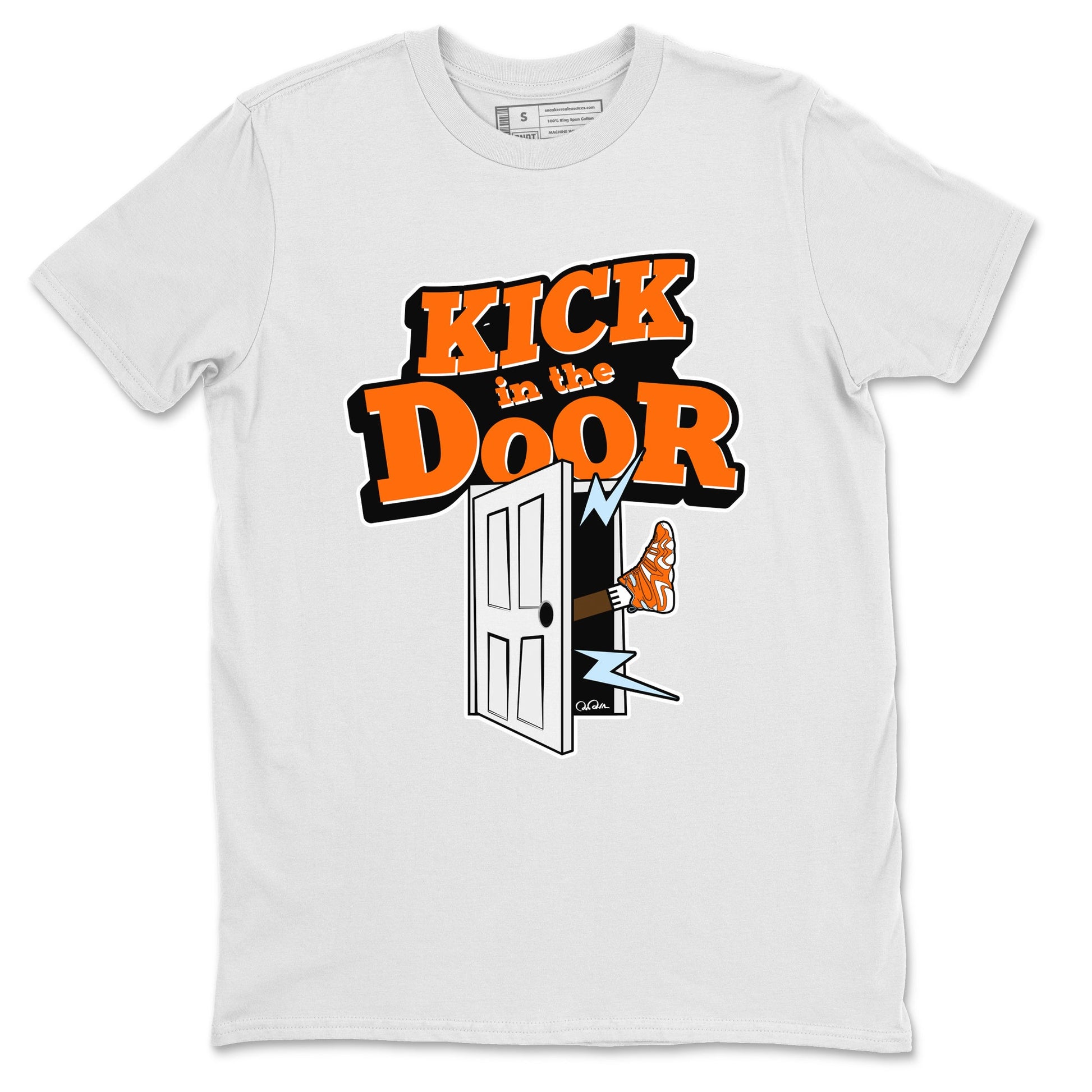 Crazy 8 Team Orange shirt to match jordans Kick In The Door sneaker tees Adidas Crazy 8 Team Orange SNRT Sneaker Release Tees Unisex White 2 T-Shirt