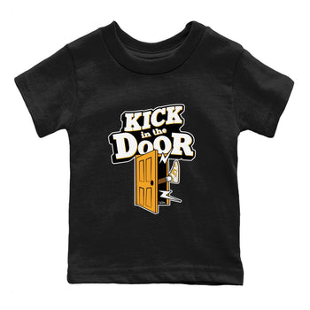 Dunk Dark Curry shirt to match jordans Kick In The Door sneaker tees AJ1 Low Dark Curry SNRT sneaker release tees baby toddler Black 2 cotton Shirt