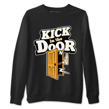 Dunk Dark Curry shirt to match jordans Kick In The Door sneaker tees AJ1 Low Dark Curry SNRT Sneaker Release Tees unisex cotton Black 2 crew neck shirt