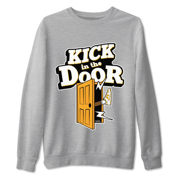 Dunk Dark Curry shirt to match jordans Kick In The Door sneaker tees AJ1 Low Dark Curry SNRT Sneaker Release Tees unisex cotton Heather Grey 2 crew neck shirt