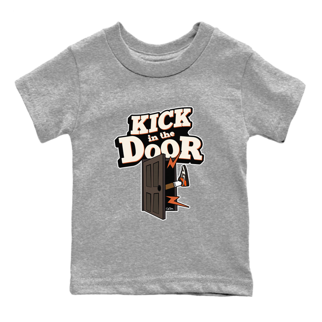 Dunk Red Panda shirt to match jordans Kick In The Door sneaker tees Nike Dunk LowRed Panda SNRT Sneaker Release Tees Baby Toddler Heather Grey 2 T-Shirt