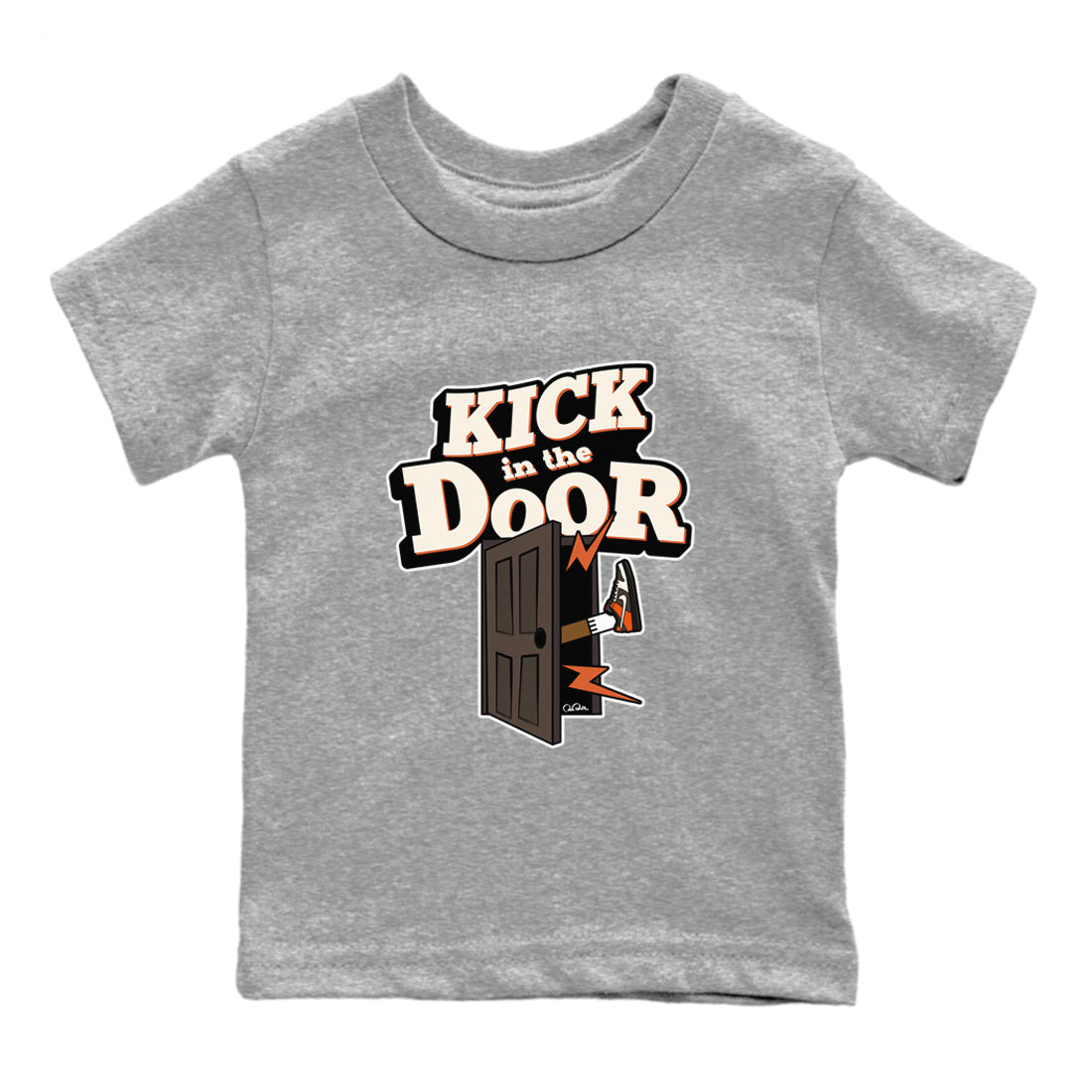 Dunk Red Panda shirt to match jordans Kick In The Door sneaker tees Nike Dunk LowRed Panda SNRT Sneaker Release Tees Baby Toddler Heather Grey 2 T-Shirt
