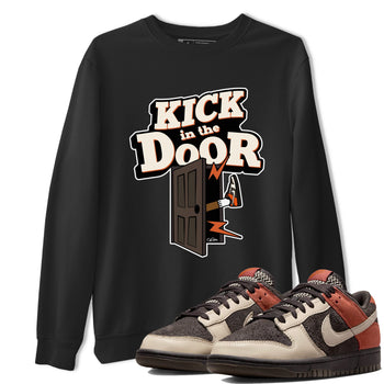 Dunk Red Panda shirt to match jordans Kick In The Door sneaker tees Nike Dunk LowRed Panda SNRT Sneaker Release Tees Unisex Black 1 T-Shirt