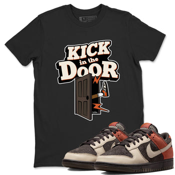 Dunk Red Panda shirt to match jordans Kick In The Door sneaker tees Nike Dunk LowRed Panda SNRT Sneaker Release Tees Unisex Black 1 T-Shirt