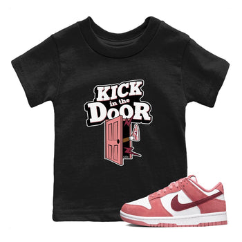 Dunk Valentines Day 2024 shirt to match jordans Kick In The Door sneaker tees Dunk Happy Valentines Day 2024 SNRT Sneaker Release Tees Baby Toddler Black 1 T-Shirt
