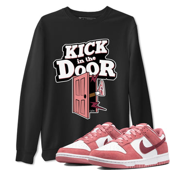 Dunk Valentines Day 2024 shirt to match jordans Kick In The Door sneaker tees Dunk Happy Valentines Day 2024 SNRT Sneaker Release Tees Unisex Black 1 T-Shirt