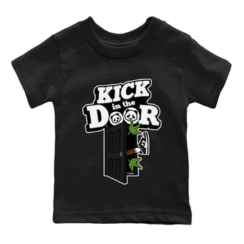 Dunk Panda Sneaker Match Tees Kick In The Door Sneaker Tees Dunk Low White Black SNRT Sneaker Release Tees Kids Shirts Black 2