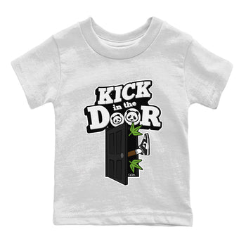 Dunk Panda Sneaker Match Tees Kick In The Door Sneaker Tees Dunk Low White Black SNRT Sneaker Release Tees Kids Shirts White 2
