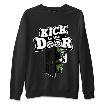 Dunk Panda Sneaker Match Tees Kick In The Door Sneaker Tees Dunk Low White Black SNRT Sneaker Release Tees Unisex Shirts Black 2