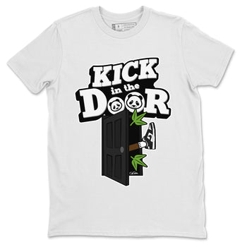 Dunk Panda Sneaker Match Tees Kick In The Door Sneaker Tees Dunk Low White Black SNRT Sneaker Release Tees Unisex Shirts White 2