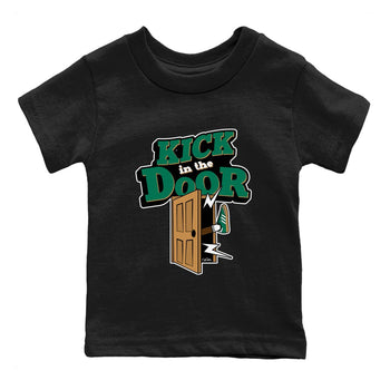 Samba Collegiate Green Gum shirt to match jordans Kick In The Door sneaker tees Adidas Green Gum SNRT Sneaker Release Tees Baby Toddler Black 2 T-Shirt