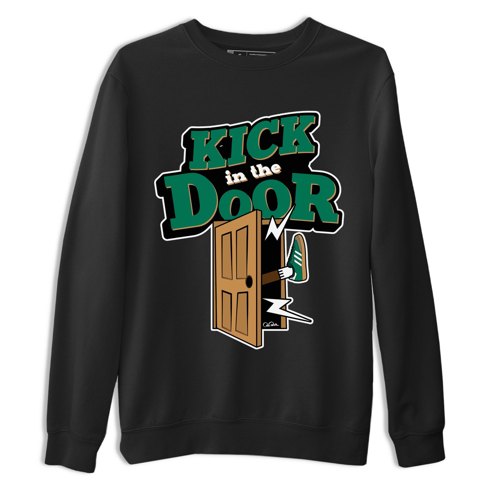 Samba Collegiate Green Gum shirt to match jordans Kick In The Door sneaker tees Adidas Green Gum SNRT Sneaker Release Tees Unisex Black 2 T-Shirt