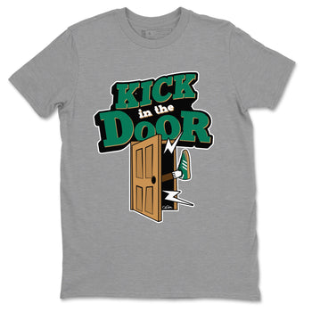 Samba Collegiate Green Gum shirt to match jordans Kick In The Door sneaker tees Adidas Green Gum SNRT Sneaker Release Tees Unisex Heather Grey 2 T-Shirt