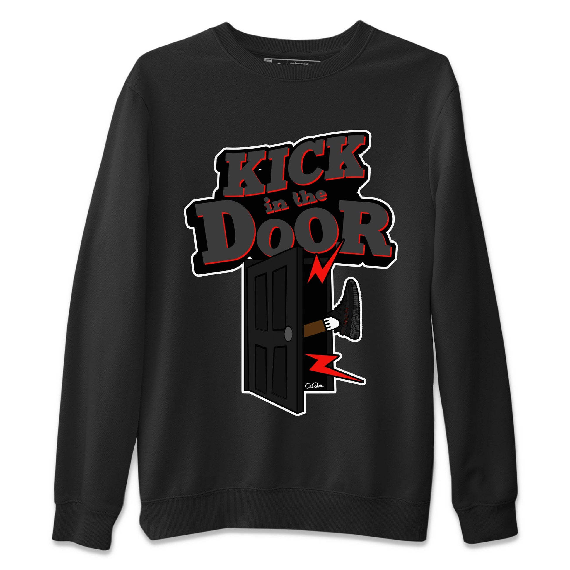 Yeezy 350 Bred shirt to match jordans Kick In The Door sneaker tees Adidas Yeezy Boost V2 350 Bred SNRT Sneaker Release Tees Unisex Black 2 T-Shirt