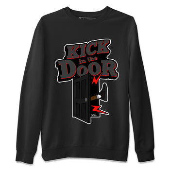 Yeezy 350 Bred shirt to match jordans Kick In The Door sneaker tees Adidas Yeezy Boost V2 350 Bred SNRT Sneaker Release Tees Unisex Black 2 T-Shirt