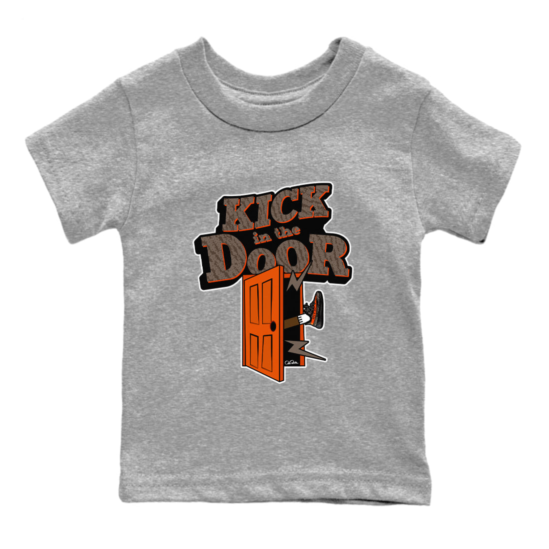 Yeezy 350 Carbon Beluga shirt to match jordans Kick In The Door sneaker tees Adidas Yeezy Boost 350 Carbon Beluga SNRT Sneaker Release Tees Baby Toddler Heather Grey 2 T-Shirt