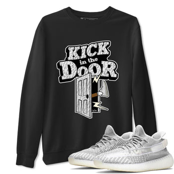 Yeezy 350 Static shirt to match jordans Kick In The Door sneaker tees Adidas Yeezy 350 Static SNRT Sneaker Release Tees Unisex Black 1 T-Shirt