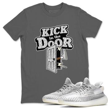Yeezy 350 Static shirt to match jordans Kick In The Door sneaker tees Adidas Yeezy 350 Static SNRT Sneaker Release Tees Unisex Cool Grey 1 T-Shirt