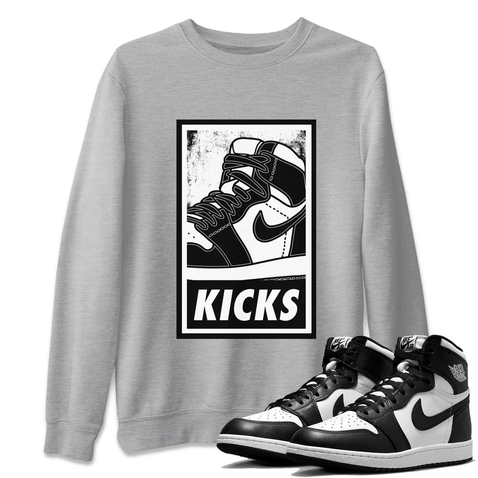 Jordan 1 Black White Sneaker Match Tees KICKS Sneaker Tees Jordan 1 Black White Sneaker Release Tees Unisex Shirts