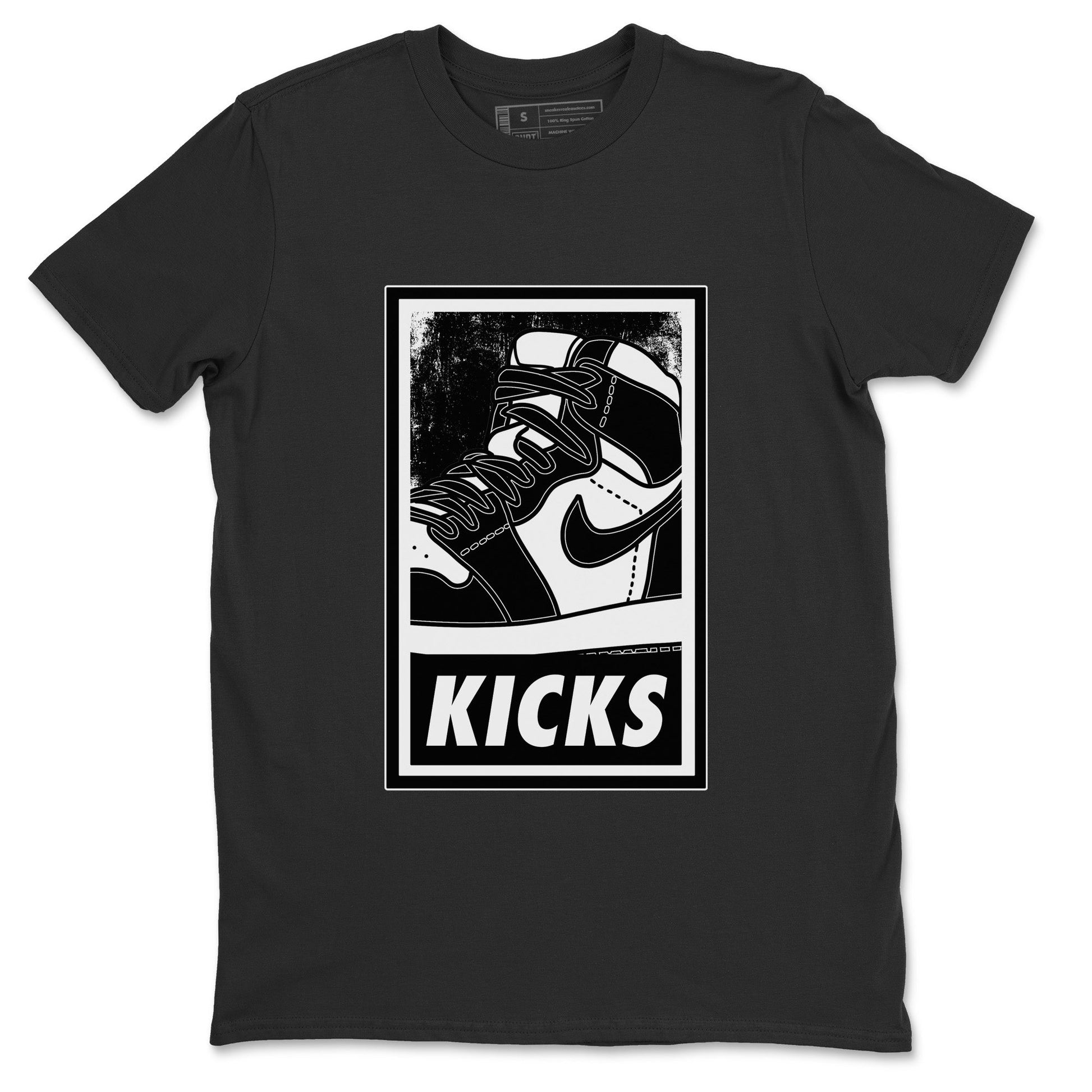 Jordan 1 Black White Sneaker Match Tees KICKS Sneaker Tees Jordan 1 Black White Sneaker Release Tees Unisex Shirts