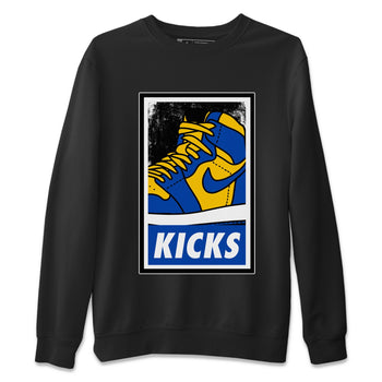 Jordan 1 Game Royal Varsity Maize Sneaker Match Tees KICKS Sneaker Tees Jordan 1 Game Royal Varsity Maize Sneaker Release Tees Unisex Shirts