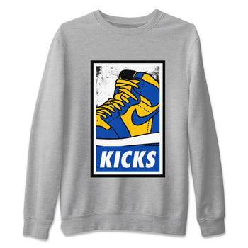 Jordan 1 Game Royal Varsity Maize Sneaker Match Tees KICKS Sneaker Tees Jordan 1 Game Royal Varsity Maize Sneaker Release Tees Unisex Shirts