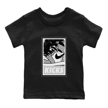 Jordan 1 White Cement Sneaker Match Tees KICKS Sneaker Tees Jordan 1 White Cement Sneaker Release Tees Kids Shirts