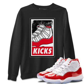 Jordan 11 Cherry Sneaker Match Tees KICKS Sneaker Tees Jordan 11 Cherry Sneaker Release Tees Unisex Shirts