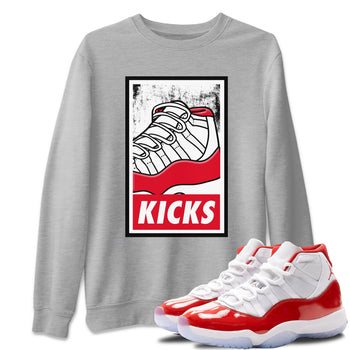 Jordan 11 Cherry Sneaker Match Tees KICKS Sneaker Tees Jordan 11 Cherry Sneaker Release Tees Unisex Shirts