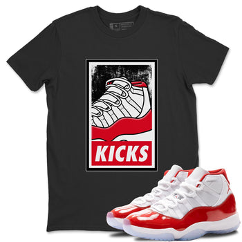 Jordan 11 Cherry Sneaker Match Tees KICKS Sneaker Tees Jordan 11 Cherry Sneaker Release Tees Unisex Shirts