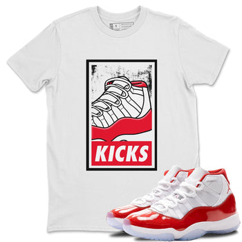 Jordan 11 Cherry Sneaker Match Tees KICKS Sneaker Tees Jordan 11 Cherry Sneaker Release Tees Unisex Shirts