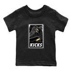 Jordan 12 Black Taxi Sneaker Match Tees KICKS Sneaker Tees Jordan 12 Black Taxi Sneaker Release Tees Kids Shirts
