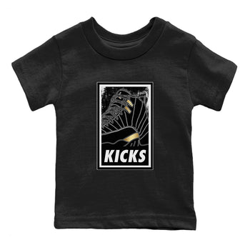 Jordan 12 Black Taxi Sneaker Match Tees KICKS Sneaker Tees Jordan 12 Black Taxi Sneaker Release Tees Kids Shirts