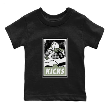 Jordan 4 Seafoam Sneaker Match Tees KICKS Sneaker Tees Jordan 4 Seafoam Sneaker Release Tees Kids Shirts