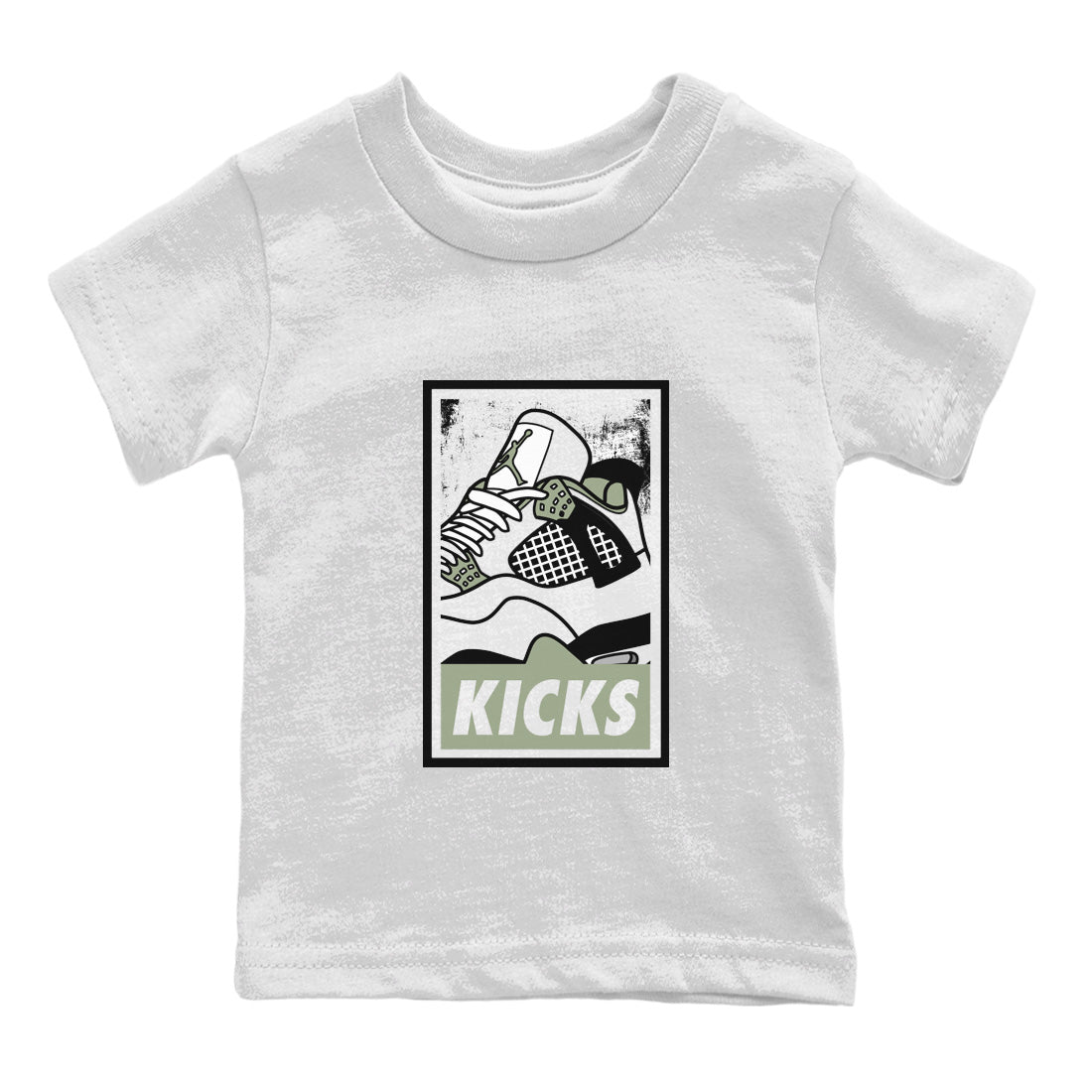 Jordan 4 Seafoam Sneaker Match Tees KICKS Sneaker Tees Jordan 4 Seafoam Sneaker Release Tees Kids Shirts