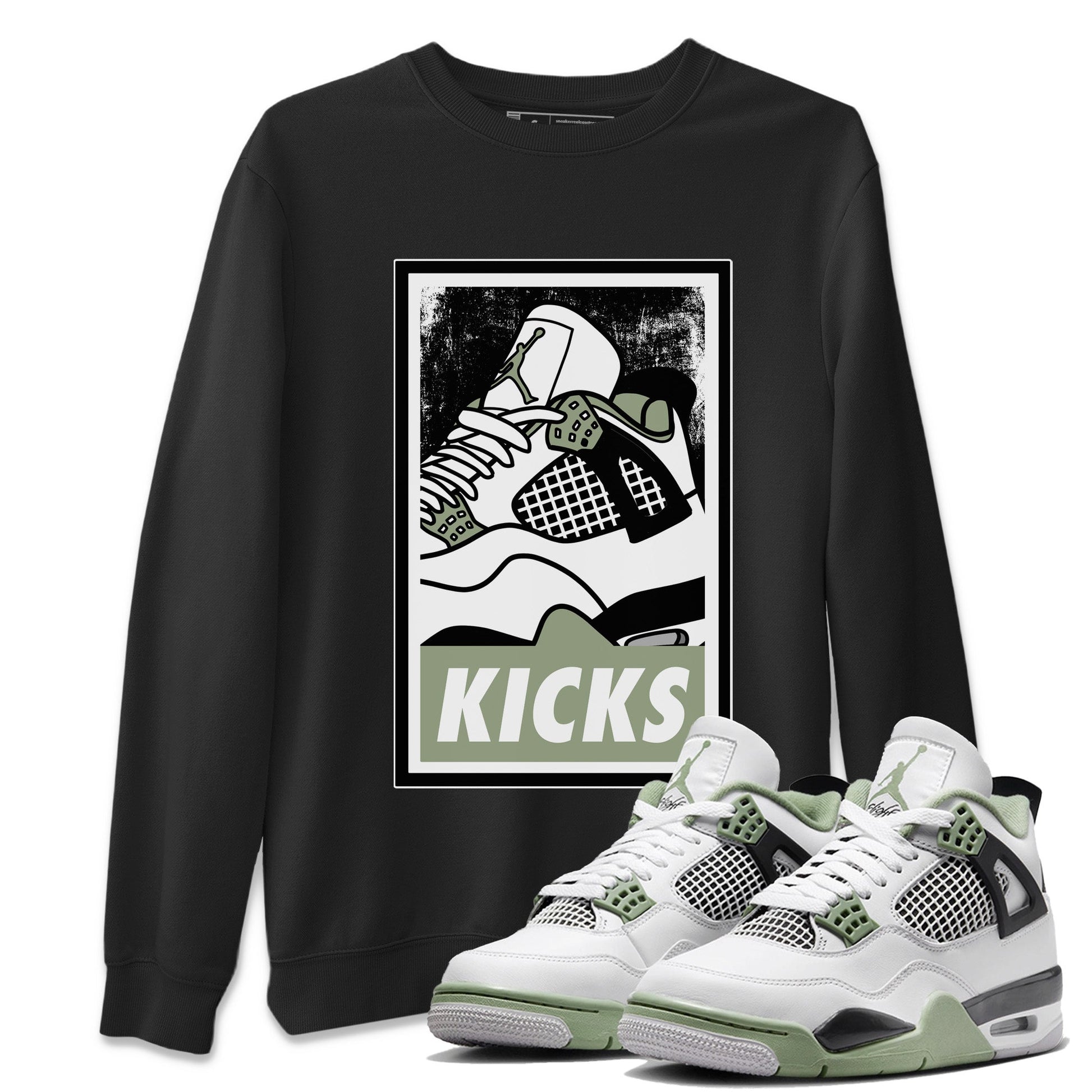 Jordan 4 Seafoam Sneaker Match Tees KICKS Sneaker Tees Jordan 4 Seafoam Sneaker Release Tees Unisex Shirts
