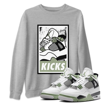 Jordan 4 Seafoam Sneaker Match Tees KICKS Sneaker Tees Jordan 4 Seafoam Sneaker Release Tees Unisex Shirts