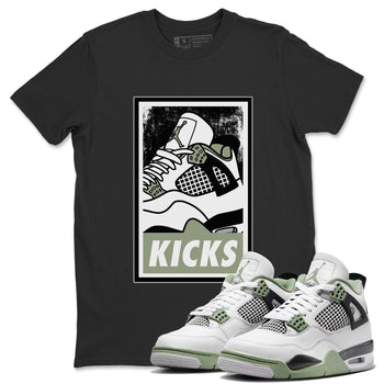 Jordan 4 Seafoam Sneaker Match Tees KICKS Sneaker Tees Jordan 4 Seafoam Sneaker Release Tees Unisex Shirts