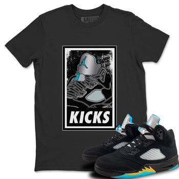 Jordan 5 Aqua Sneaker Match Tees KICKS Sneaker Tees Jordan 5 Aqua Sneaker Release Tees Unisex Shirts
