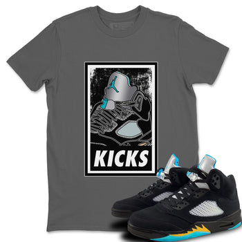 Jordan 5 Aqua Sneaker Match Tees KICKS Sneaker Tees Jordan 5 Aqua Sneaker Release Tees Unisex Shirts