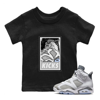 Jordan 6 Cool Grey Sneaker Match Tees KICKS Sneaker Tees Jordan 6 Cool Grey Sneaker Release Tees Kids Shirts