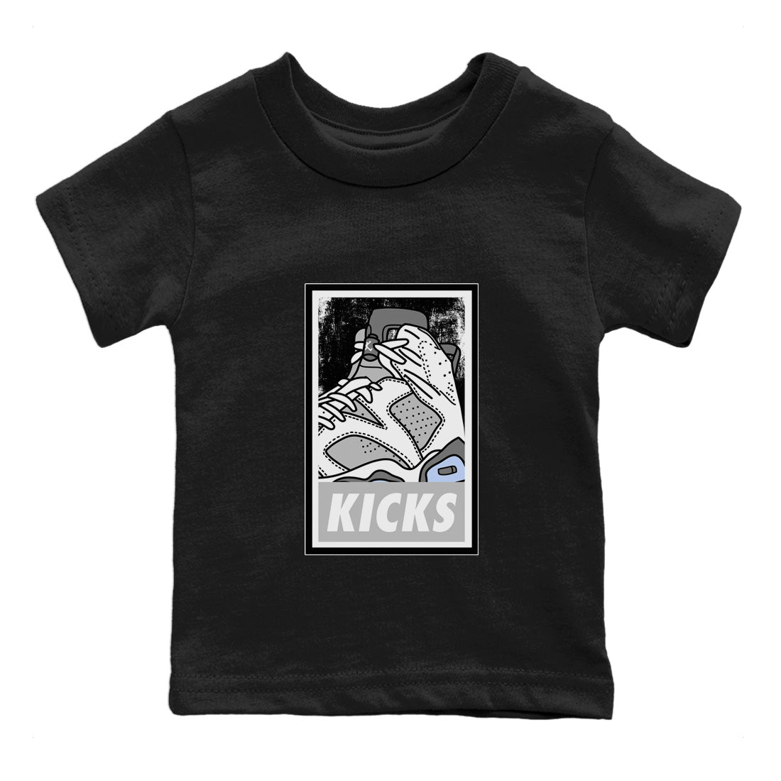 Jordan 6 Cool Grey Sneaker Match Tees KICKS Sneaker Tees Jordan 6 Cool Grey Sneaker Release Tees Kids Shirts