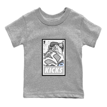 Jordan 6 Cool Grey Sneaker Match Tees KICKS Sneaker Tees Jordan 6 Cool Grey Sneaker Release Tees Kids Shirts