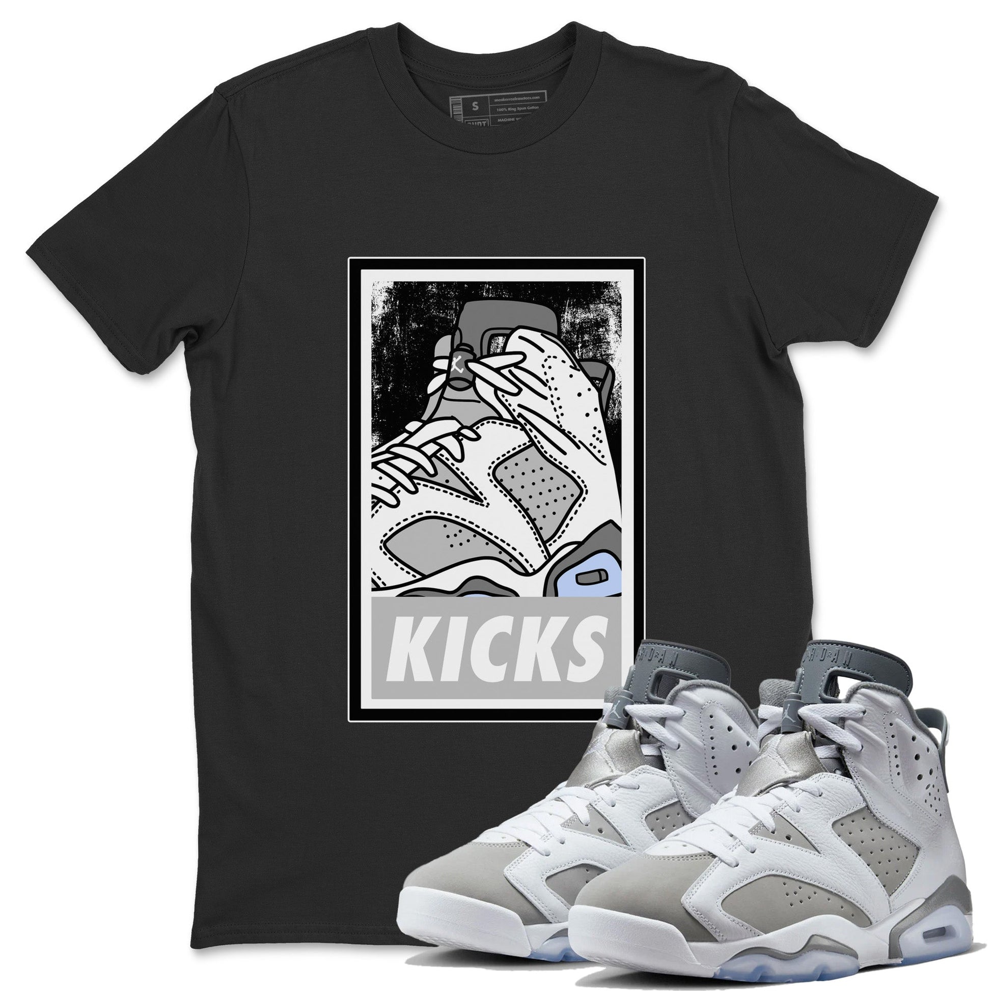 Jordan 6 Cool Grey Sneaker Match Tees KICKS Sneaker Tees Jordan 6 Cool Grey Sneaker Release Tees Unisex Shirts