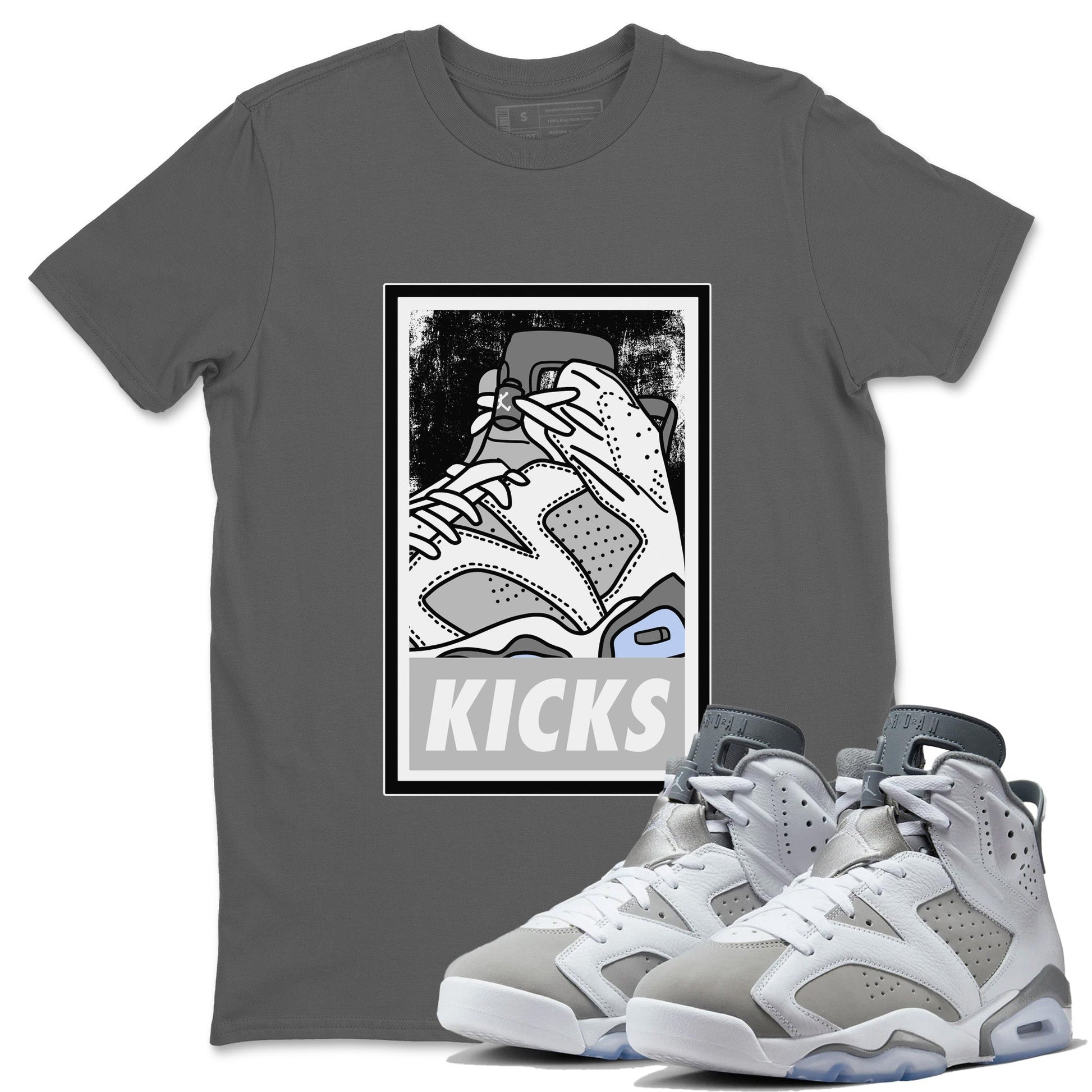 Jordan 6 Cool Grey Sneaker Match Tees KICKS Sneaker Tees Jordan 6 Cool Grey Sneaker Release Tees Unisex Shirts