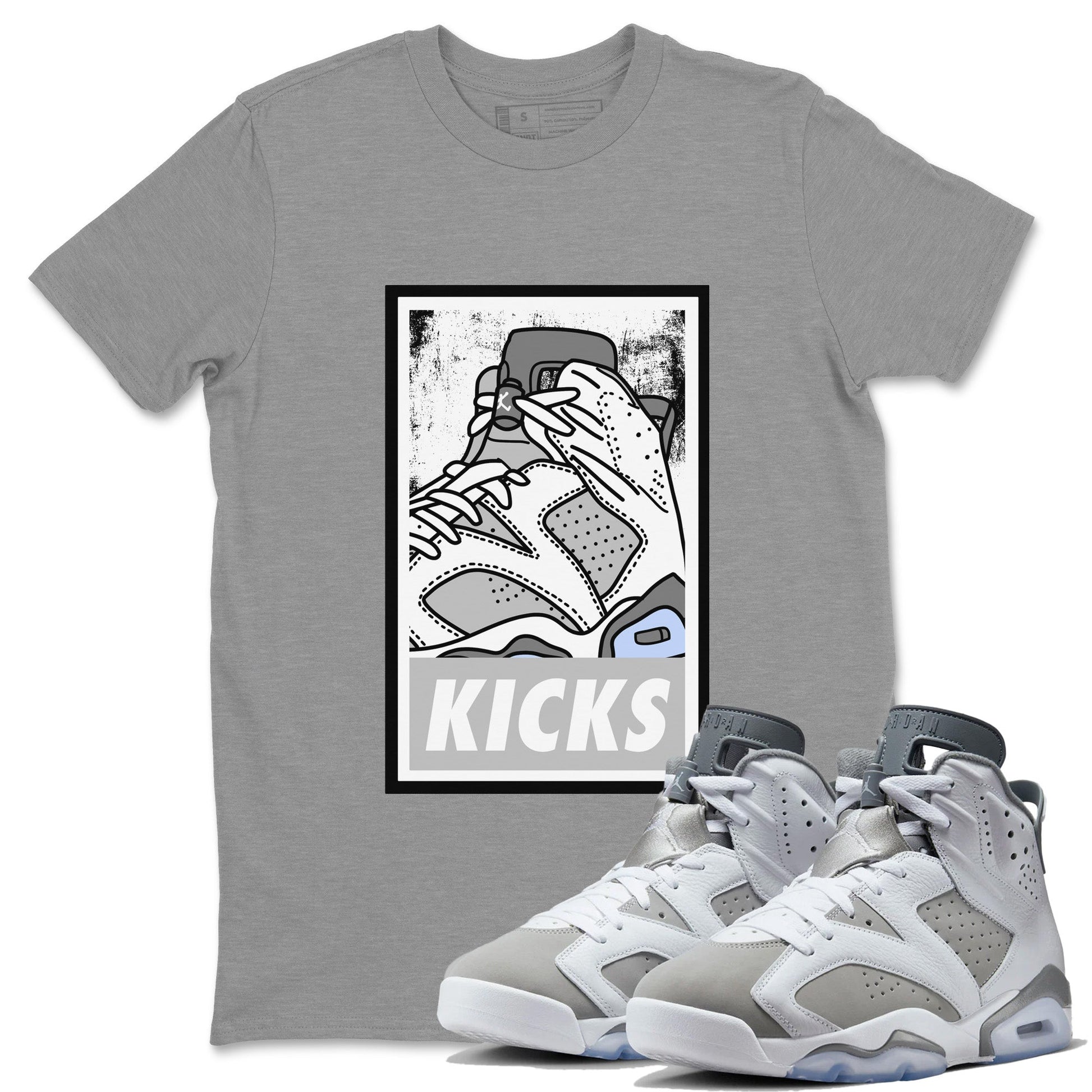 Jordan 6 Cool Grey Sneaker Match Tees KICKS Sneaker Tees Jordan 6 Cool Grey Sneaker Release Tees Unisex Shirts