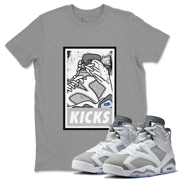 Jordan 6 Cool Grey Sneaker Match Tees KICKS Sneaker Tees Jordan 6 Cool Grey Sneaker Release Tees Unisex Shirts