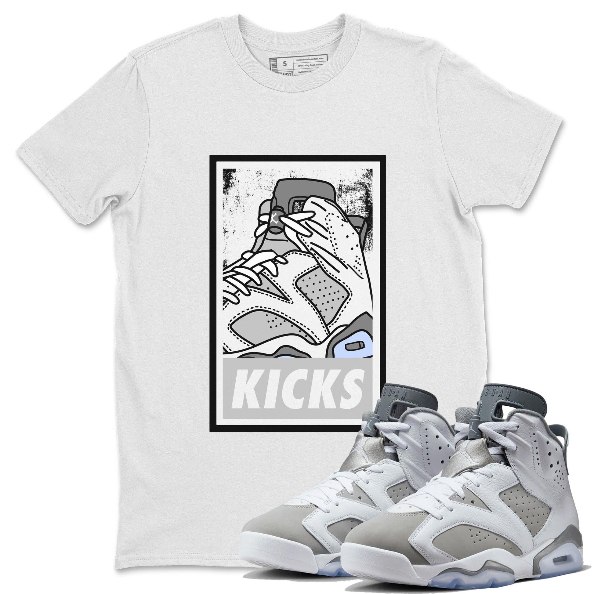 Jordan 6 Cool Grey Sneaker Match Tees KICKS Sneaker Tees Jordan 6 Cool Grey Sneaker Release Tees Unisex Shirts