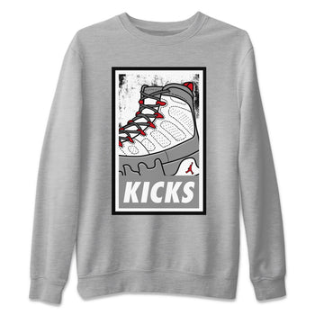 Jordan 9 Fire Red Sneaker Match Tees KICKS Sneaker Tees Jordan 9 Fire Red Sneaker Release Tees Unisex Shirts